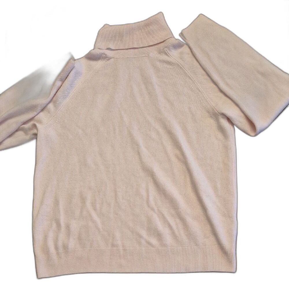 Debbie Morgan Soft Pink Cowl Neck Sweater - Cozy Pastel Knit - Size S